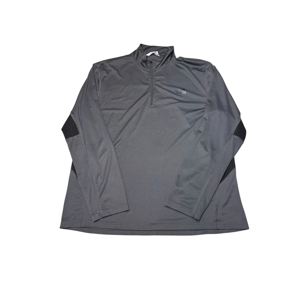 The North Face Mens VaporWick 1/4 Zip Performance‎  Pullover Gray XL Long Sleeve